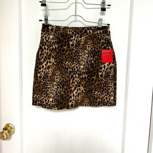 NEW animal print mini skirt